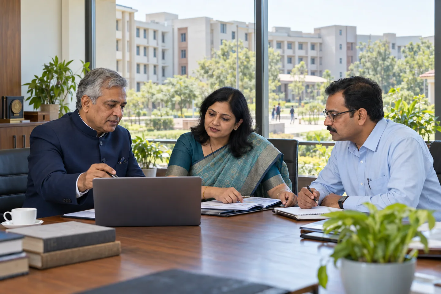 University team reviewing data security arrangements