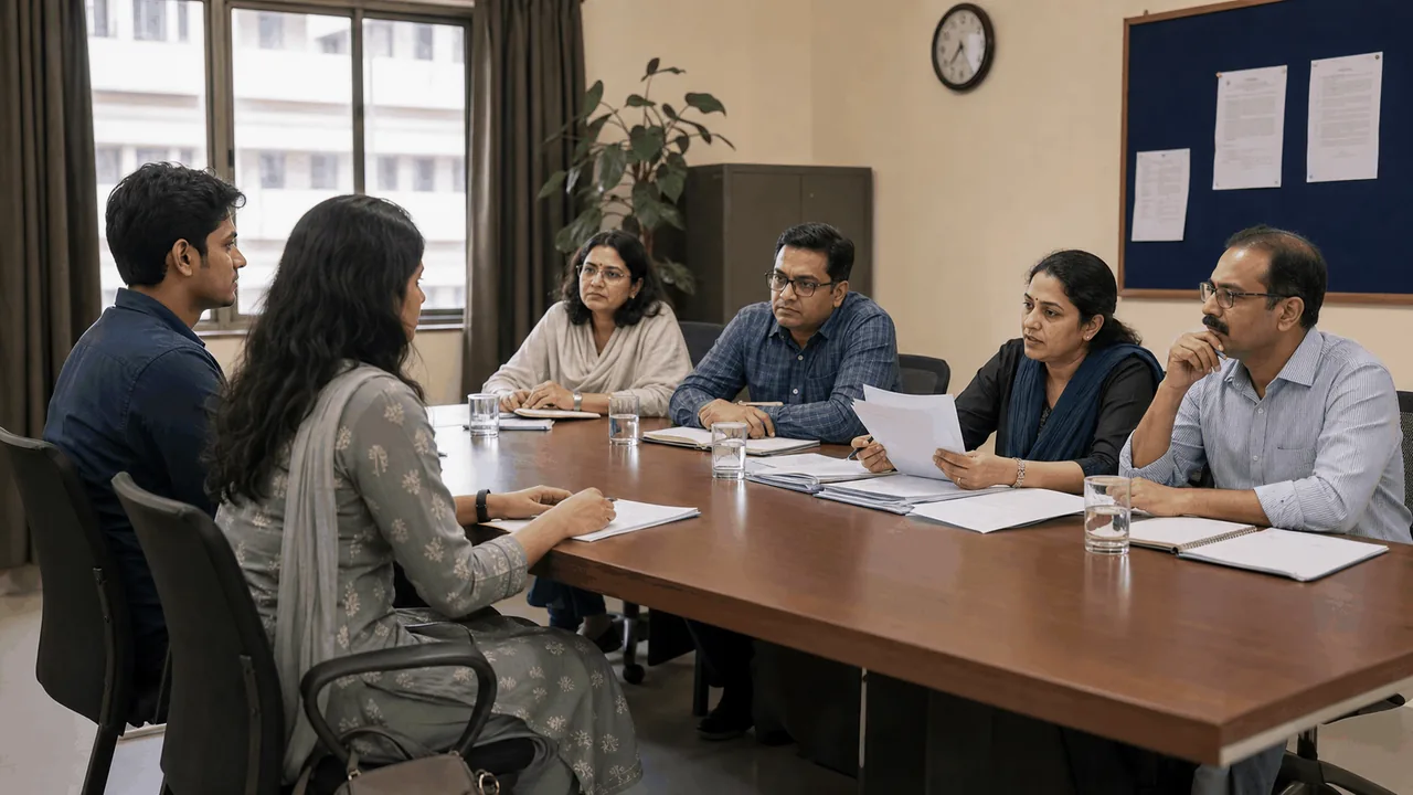 University hostel committee reviewing evidence, resident support and a fair disciplinary process.